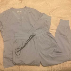 Greys anatomy scrubs light gray